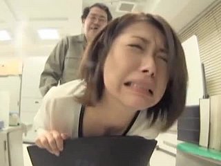 Aberrant Japanese strumpet gets fucked wide of a only one horny dudes