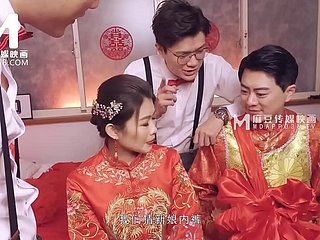 Modelmedia Asia-Lewd Wedding Scene-Liang Yun Fei-MD-0232-Bestオリジナルアジアポルノビデオ