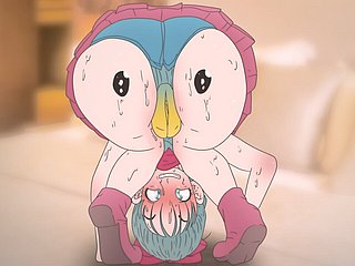 Bulma의 엉덩이에 Piplup! Pokemon과 Dreadfulness Shindy Anime Hentai (Cartoon 2d Sex) 포르노