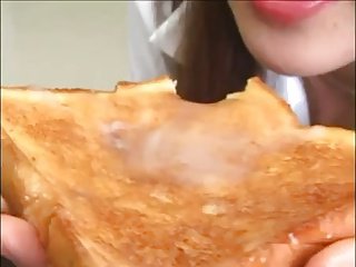 Japanese Give one's word of honour Bukkake (Cum on Food)
